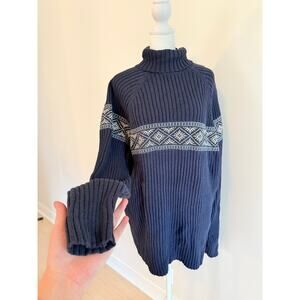 Men's Vintage Australian Cotton Turtleneck Sweater Medium